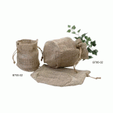Natural Jute Tote Bag Round Bottom -7.5" x 6" x 4" (10 Pack) (image for) Natural Jute Tote Bag Round Bottom -7.5" x 6" x 4" (10 Pack)