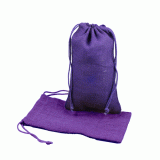 Purple Burlap Bag w/ Jute Drawstring - 6" x 10" (12 Pack) (image for) Purple Burlap Bag w/ Jute Drawstring - 6" x 10" (12 Pack)