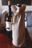 Linen Wine Bag w/ Jute Drawstring - 6" x 14" (Sold in a Dozen) (image for) Linen Wine Bag w/ Jute Drawstring - 6" x 14" (Sold in a Dozen)