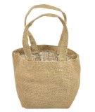 Natural Jute Tote Bag - 4" x 4" x 4" (image for) Natural Jute Tote Bag - 4" x 4" x 4"
