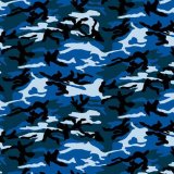 Blue Camo Print Bandana - 22" x 22" (image for) Blue Camo Print Bandana - 22" x 22"