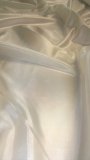 By The Yard- 60" Ivory Habotai Fabric - 100% Polyester (image for) By The Yard- 60" Ivory Habotai Fabric - 100% Polyester