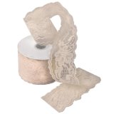 Ivory Lace Ribbon- 2" x 25 Yards (image for) Ivory Lace Ribbon- 2" x 25 Yards