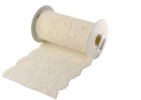 Ivory Lace Ribbon - 5½" x 10 Yards (image for) Ivory Lace Ribbon - 5½" x 10 Yards