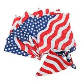 100% Cotton USA Stars&StripeFlag Bandanas - 22" x 22" Pack of 12 (image for) 100% Cotton USA Stars&StripeFlag Bandanas - 22" x 22" Pack of 12