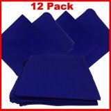 Solid Color Bandana - Blue 27" x 27" 12 PACK (image for) Solid Color Bandana - Blue 27" x 27" 12 PACK